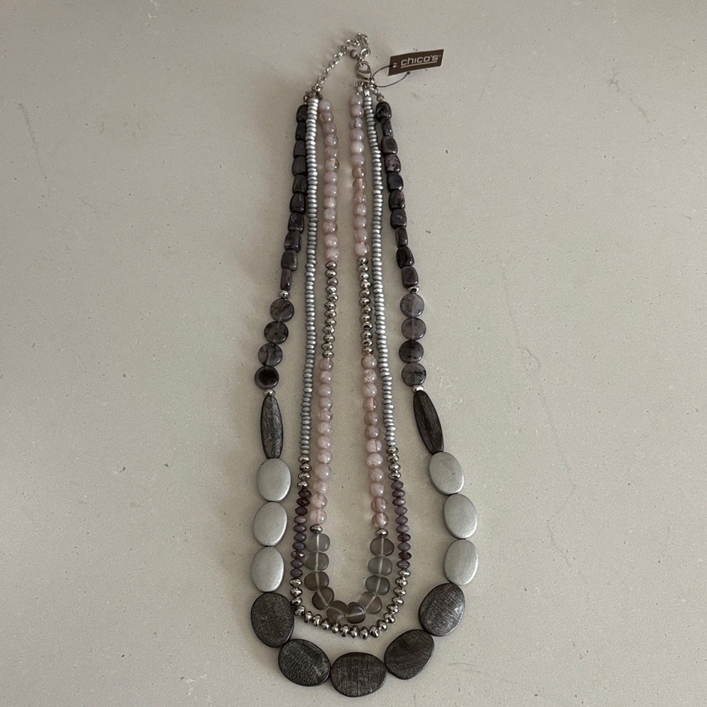 FREE SHIPPING Chico’s Multi-Strand Layered Necklace